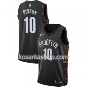 Dres Brooklyn Nets Theo Pinson 10 Nike 2018-19 City Edition Crna Swingman